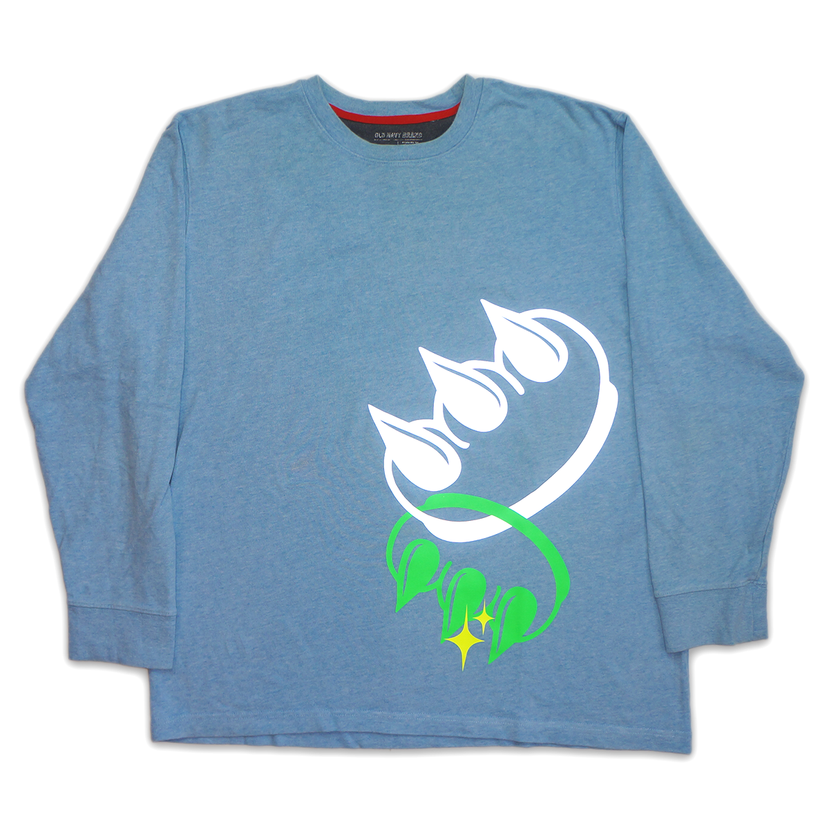 REFLECTIVE BABY BLUE CLAW CREWNECK
