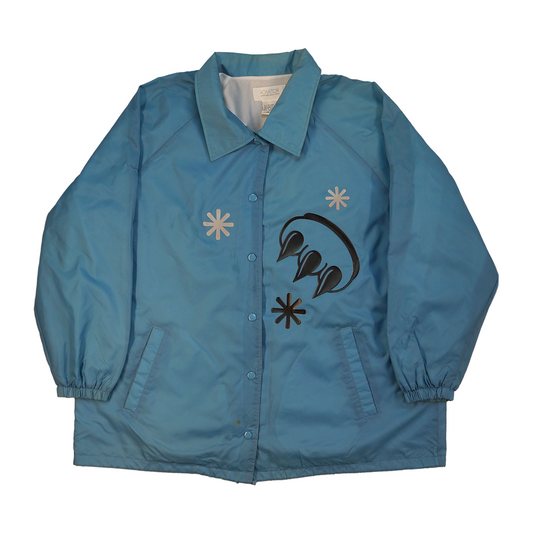CLAW COACHES JACKET (BLACK ON BLUE)