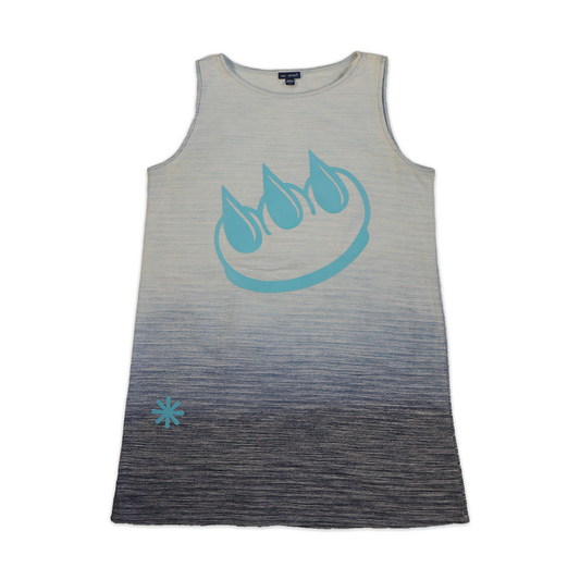 FLOCKED CLAW LOGO DRESS