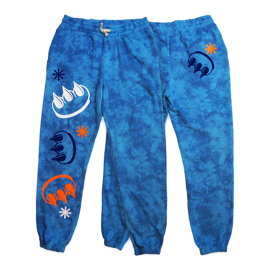 TIEDYE CLAW JOGGERS (BLUE)