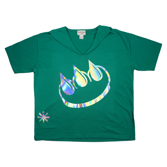 IRIDESCENT SS CLAW SAILOR TEE GREEN
