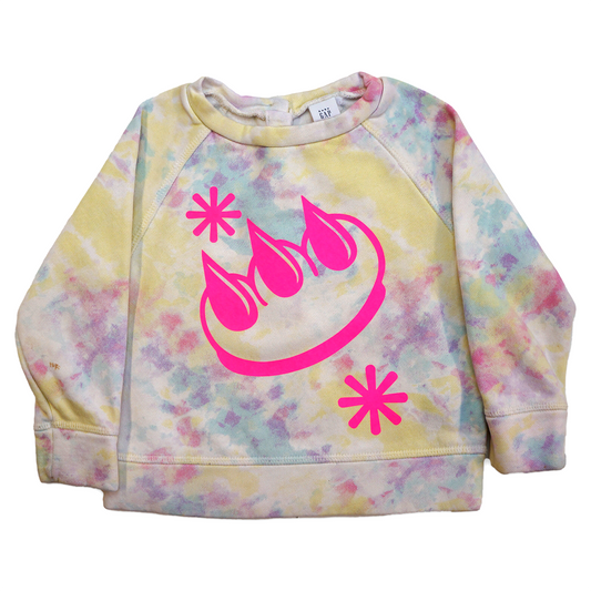 CLAW LOGO TIEDYE CREWNECK SWEATSHIRT