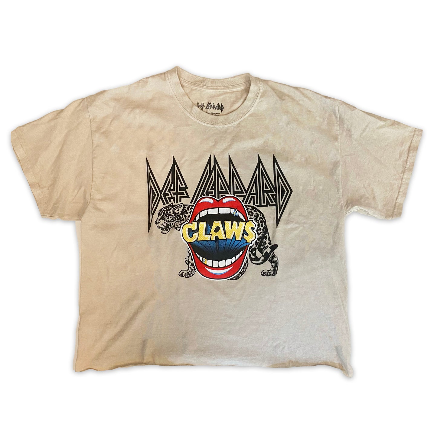 DEF LEPARD CROPPPED LIPS TEE