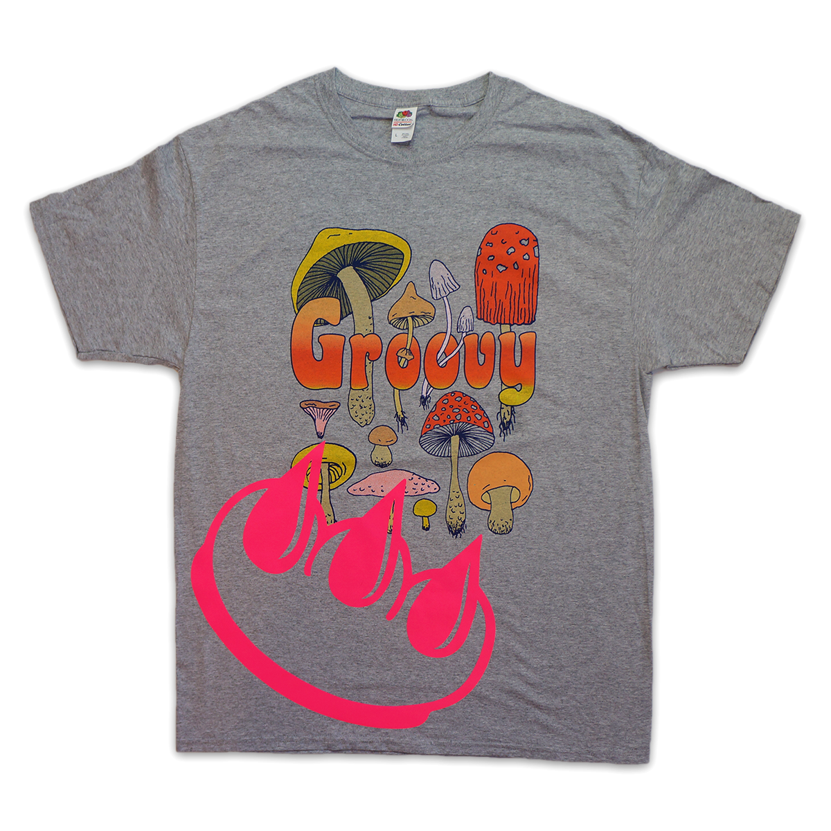 REFLECTIVE GROOVY MUSHROOM CLAW SS TEE