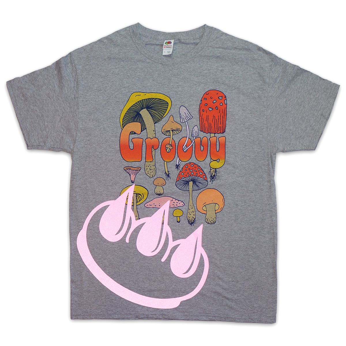REFLECTIVE GROOVY MUSHROOM CLAW SS TEE