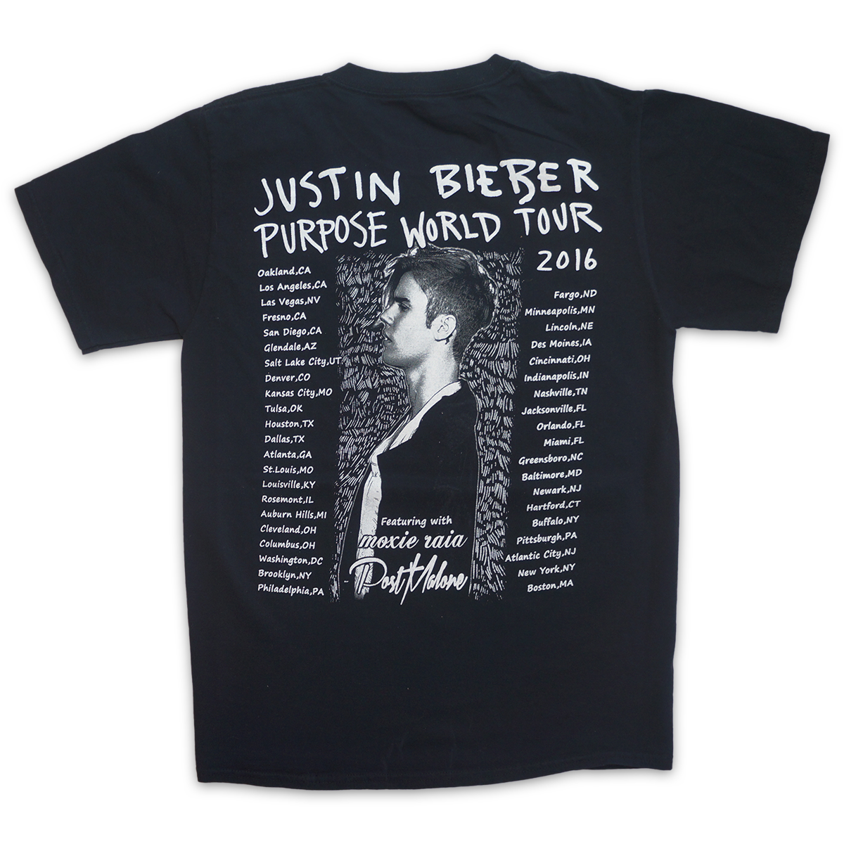 BIEBER TOUR SS TEE New years 24