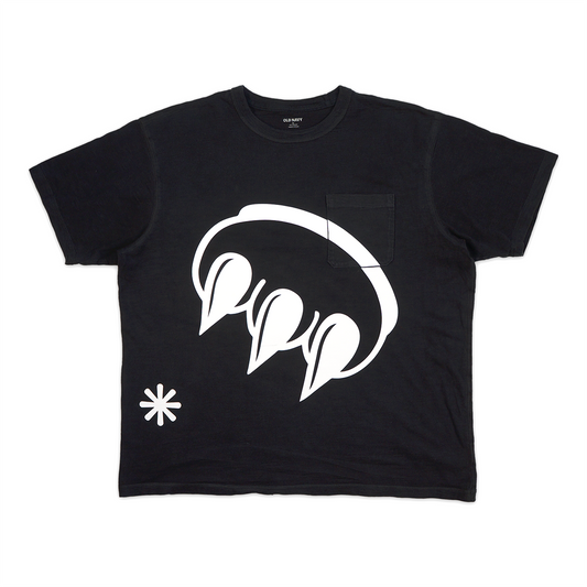 OVERSIZED SS CLAW POCKET TEE BLACK 1