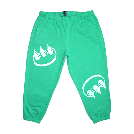 REFLECTIVE CLAW GAP JOGGERS (GREEN 3M ON GREEN)