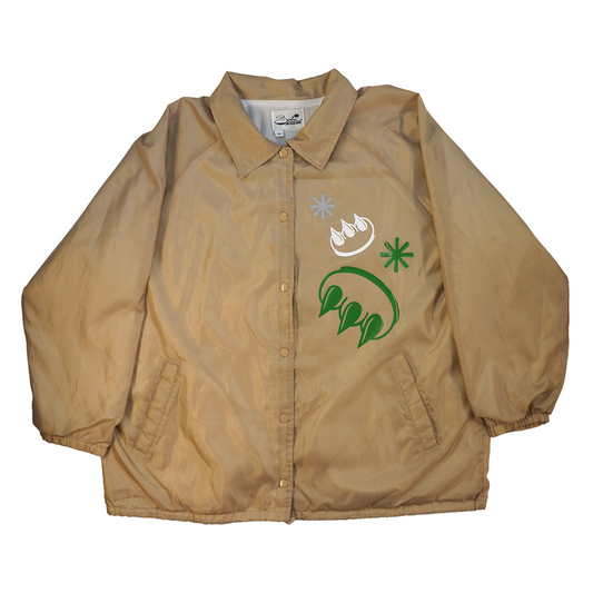CLAW COACHES JACKET (GREEN ON BEIGE)