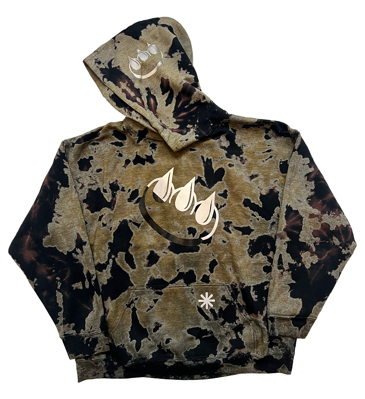 3M REFLECTIVE BLEACH DYE CLAW HOODIE