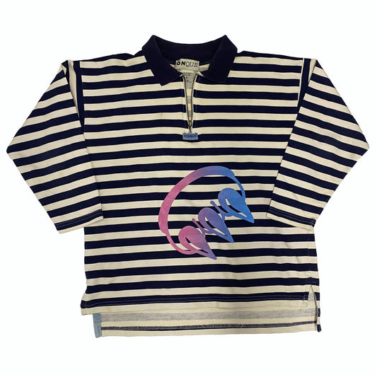 DENIM INDIGO GRADIENT CLAW LONG SLEEVE TEE