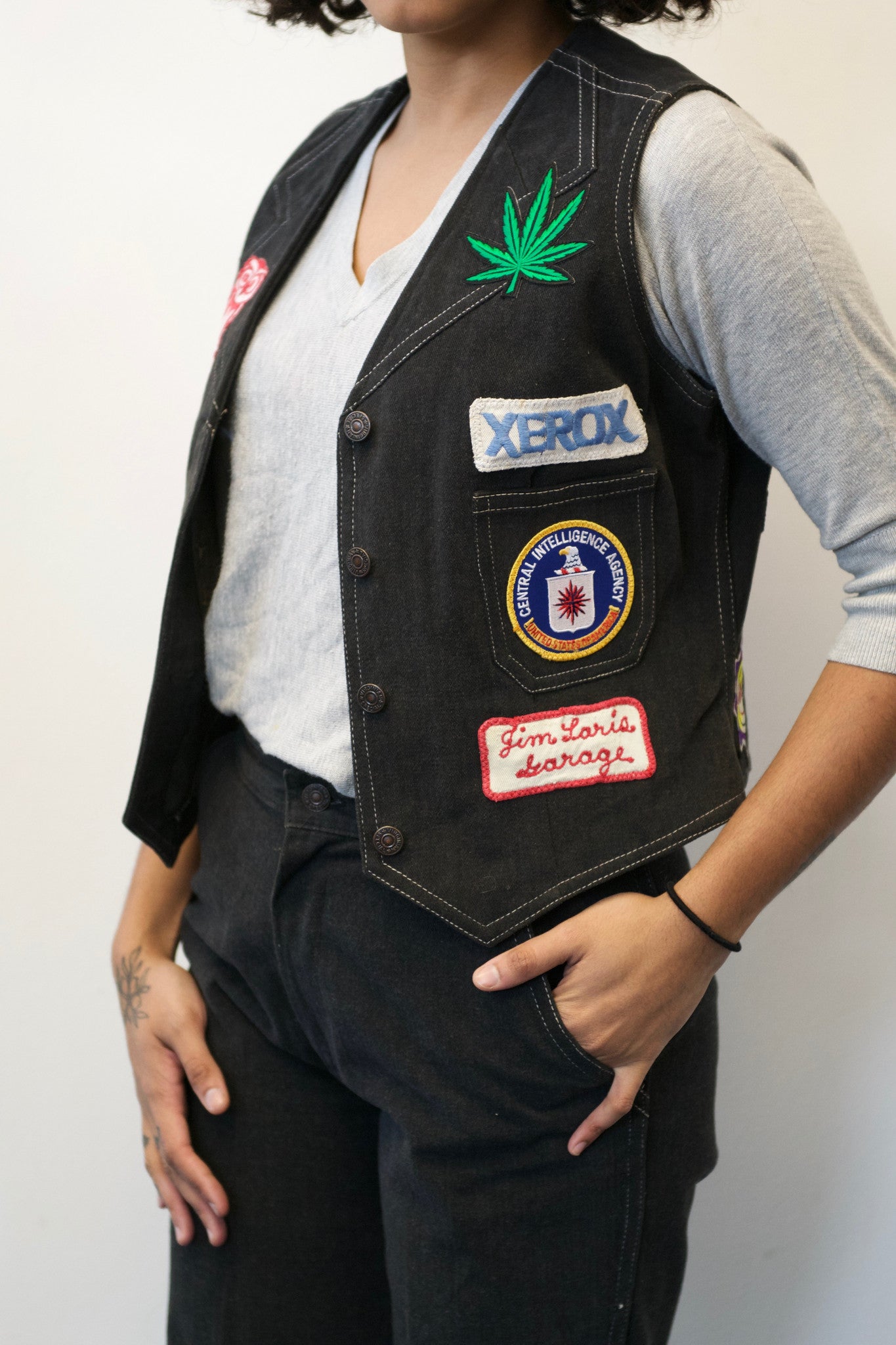 Claw Money Black Denim Suit