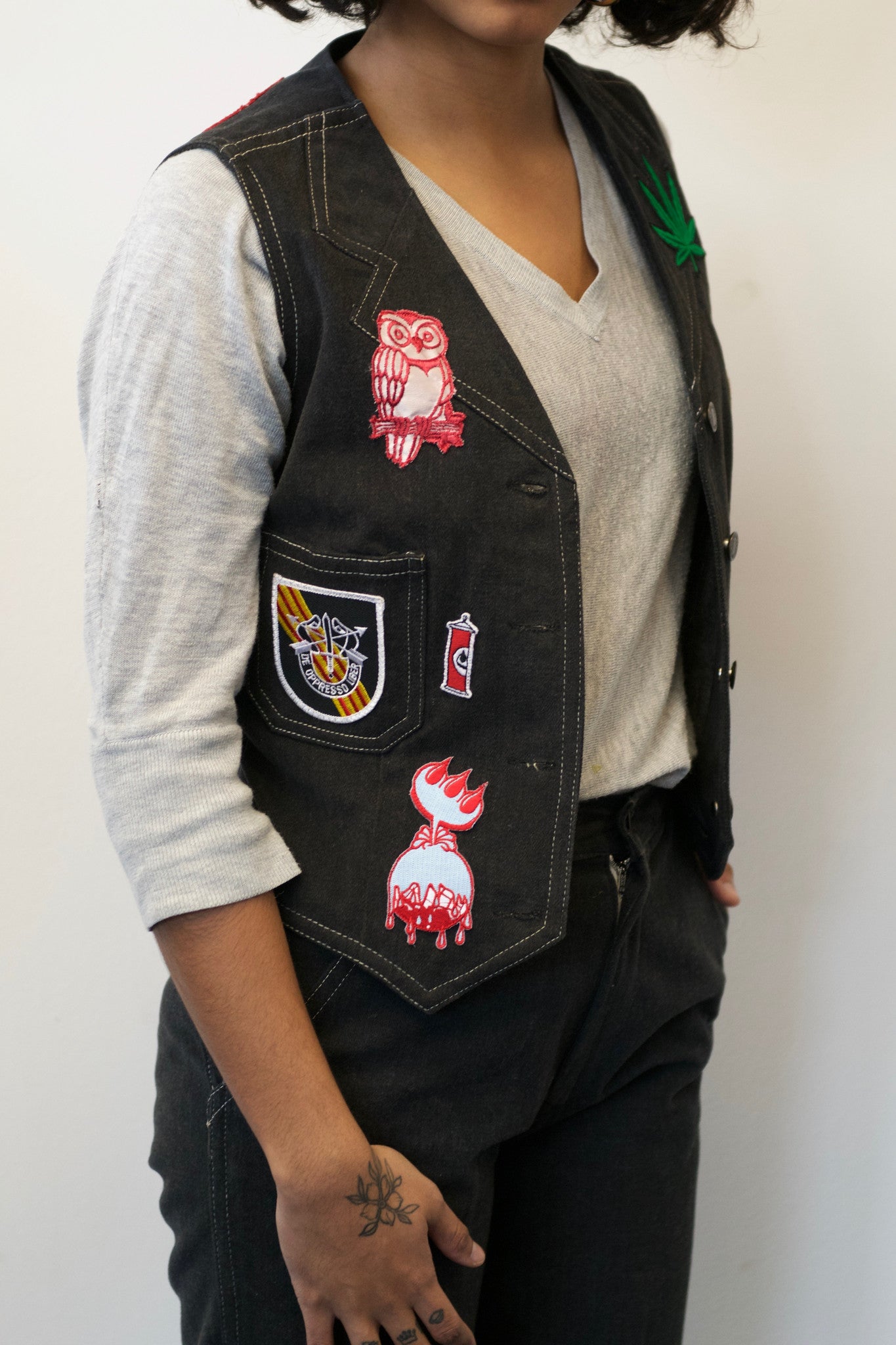 Claw Money Black Denim Suit