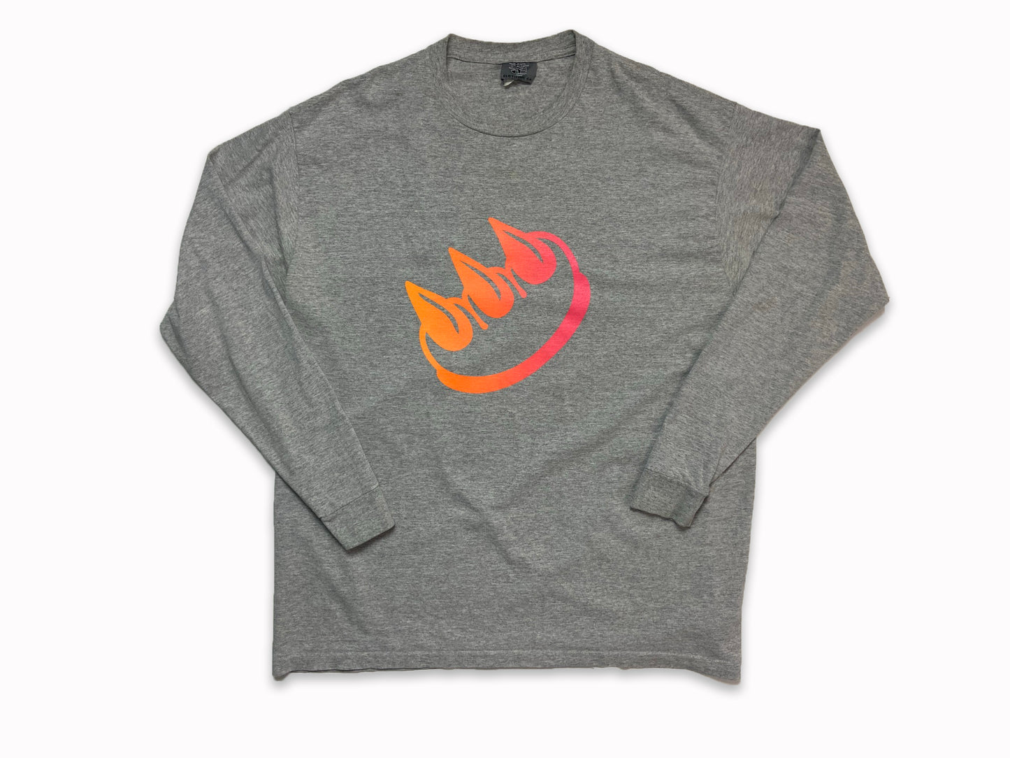 GRAY LS GRADIENT CLAW TEE