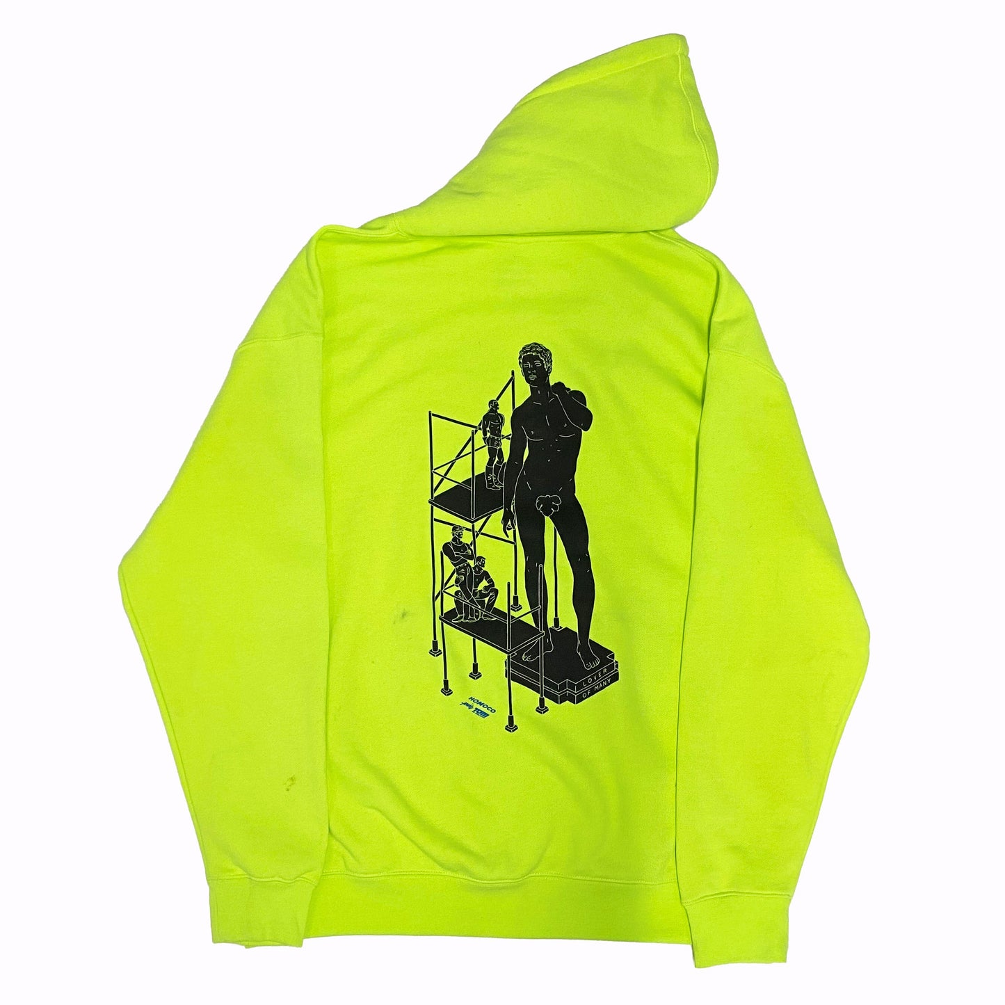 NEON SAFETY GREEN CLAW  HOODIE