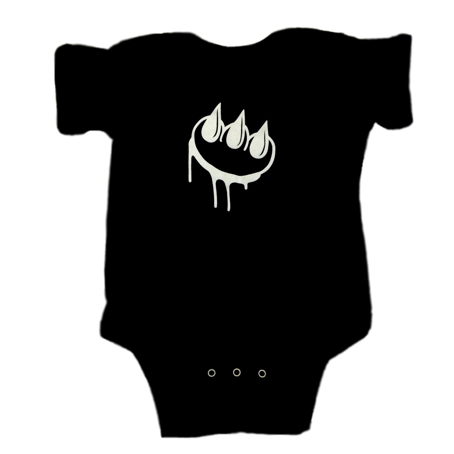 Claw pink on pink onesie