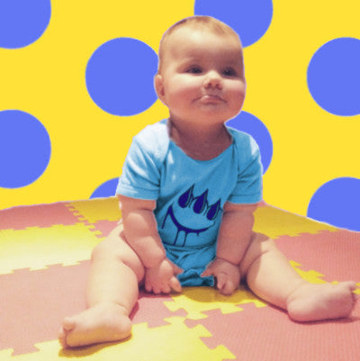 Claw pink on pink onesie