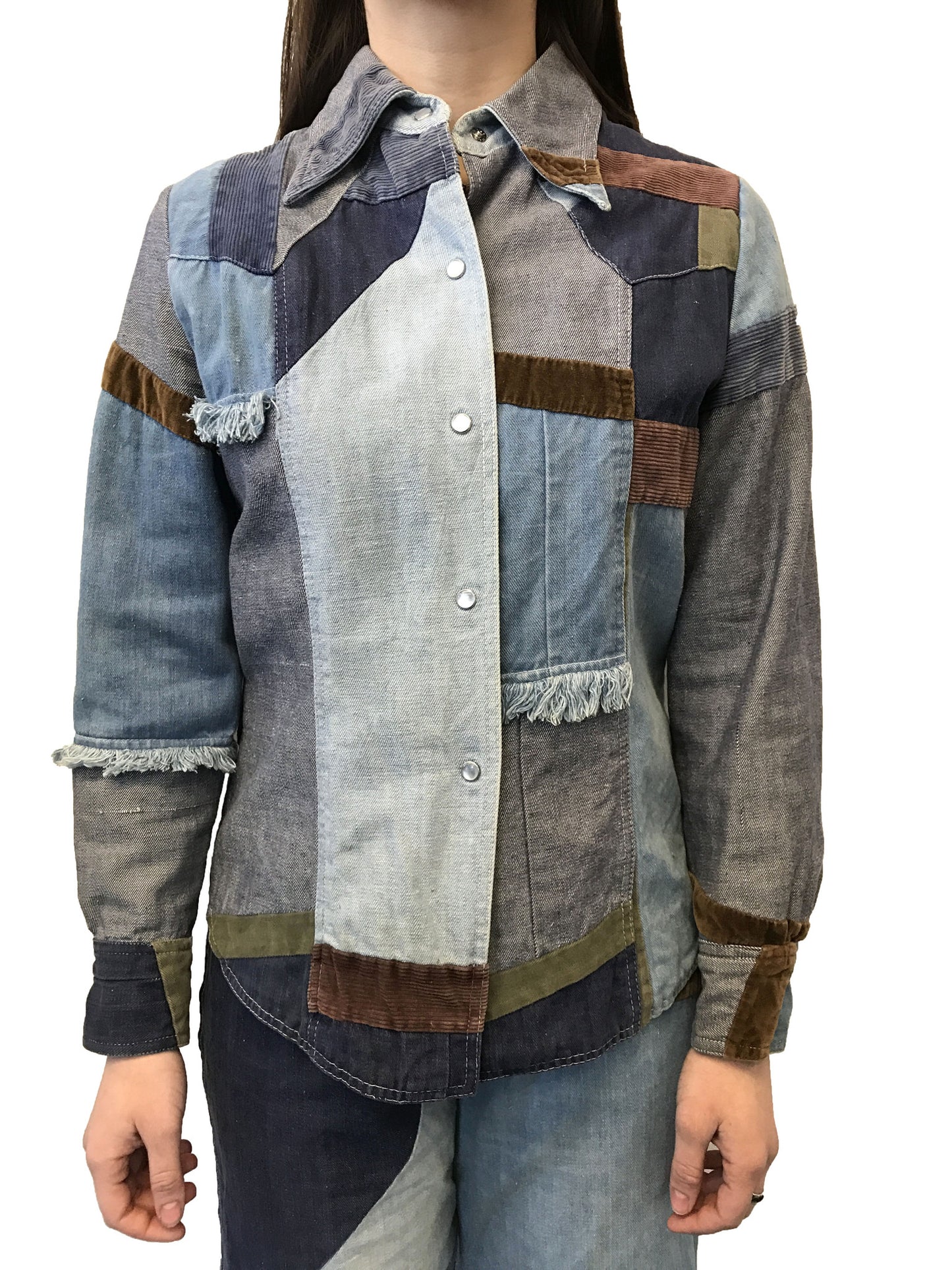 Patch Denim Suit