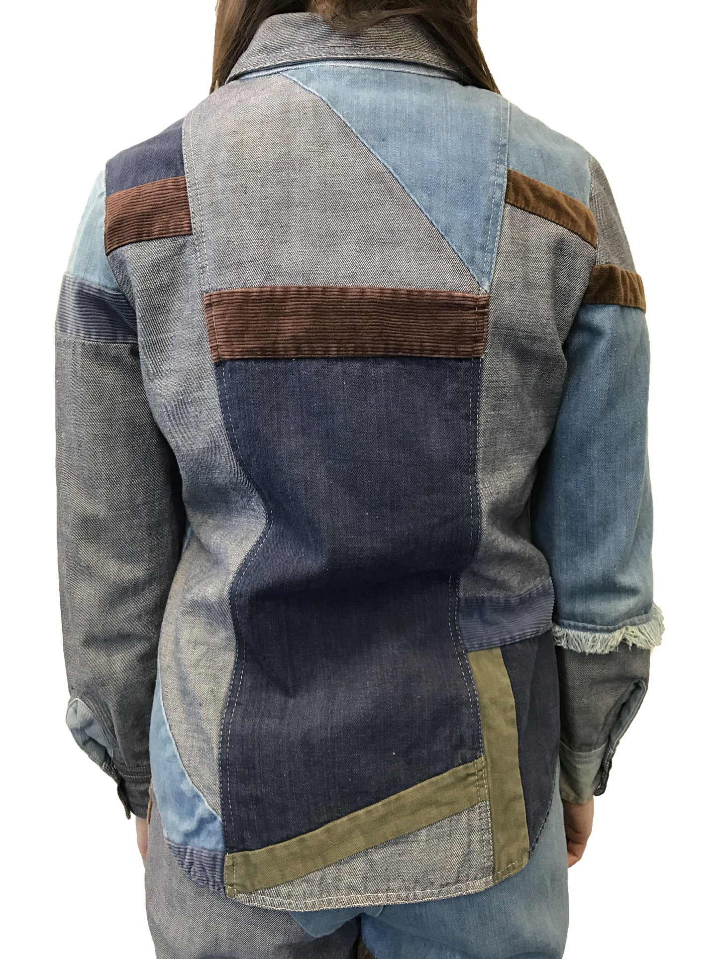 Patch Denim Suit