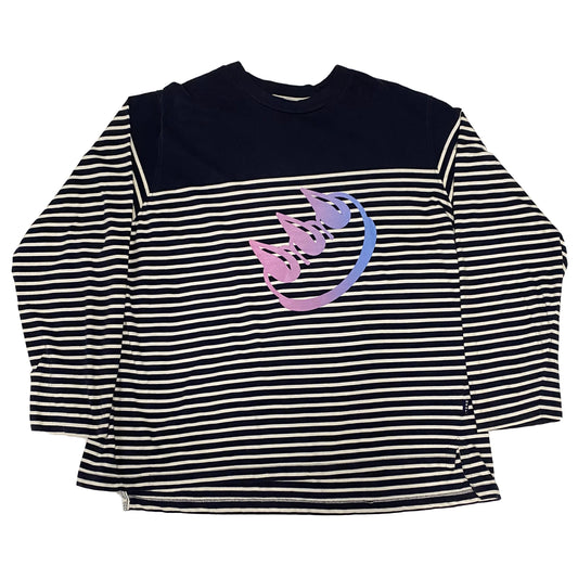 STRIPED DKNY GRADIENT CLAW LONG SLEEVE TEE