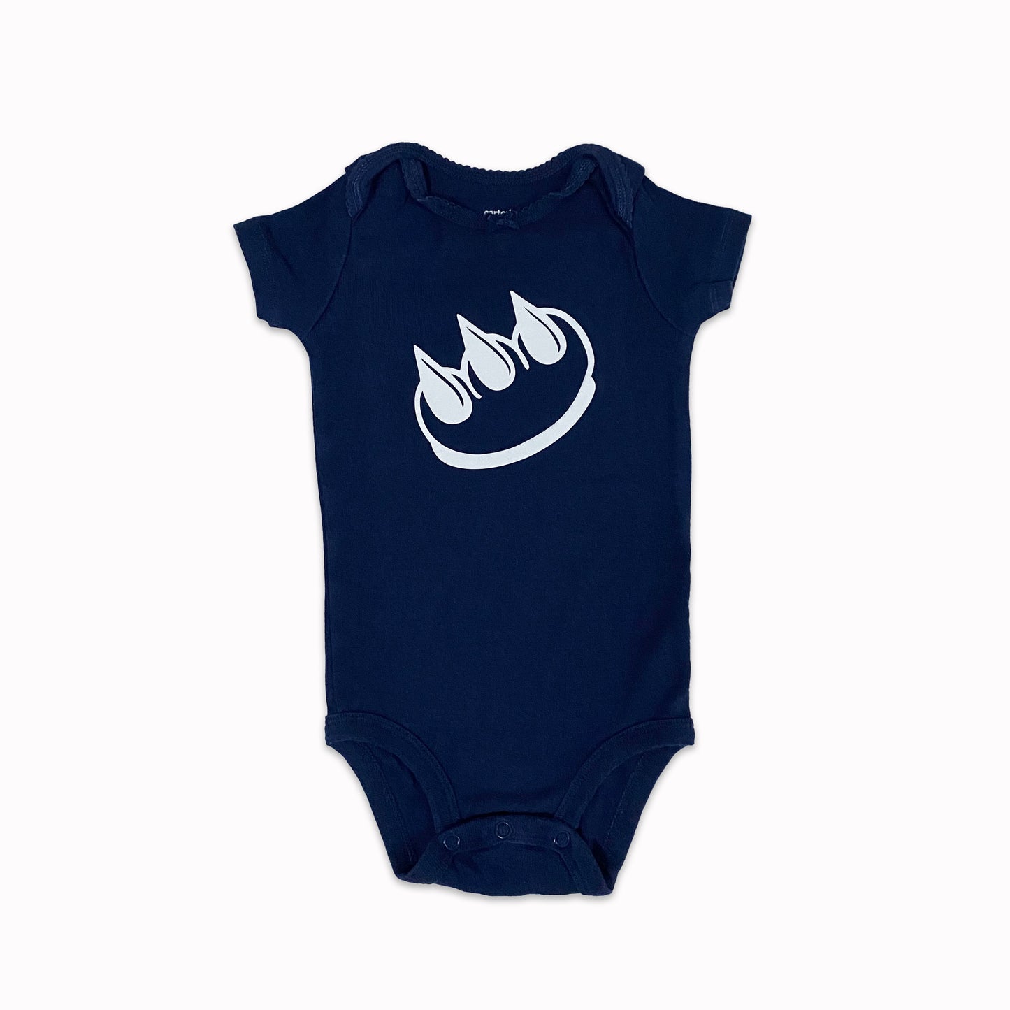 NAVY CLAW MONEY BABY ONESIE