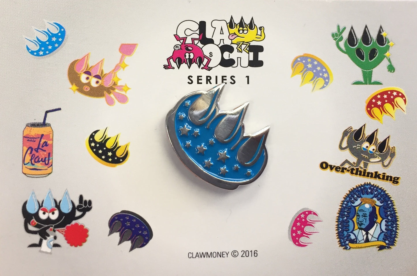 Sky Blue Claw Pin
