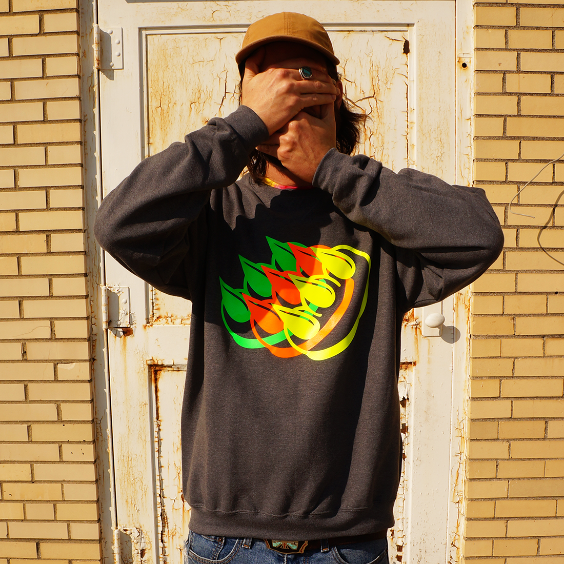 Triple Neon CLAW Crewneck Sweatshirt