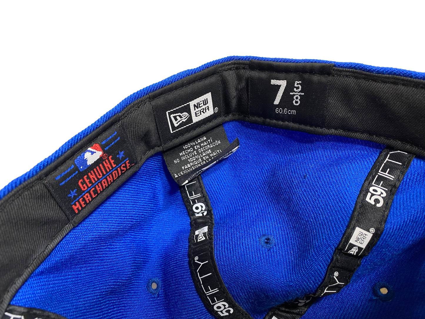 Blue & White EMBROIDERED YANKEES CLAW FITTED HAT