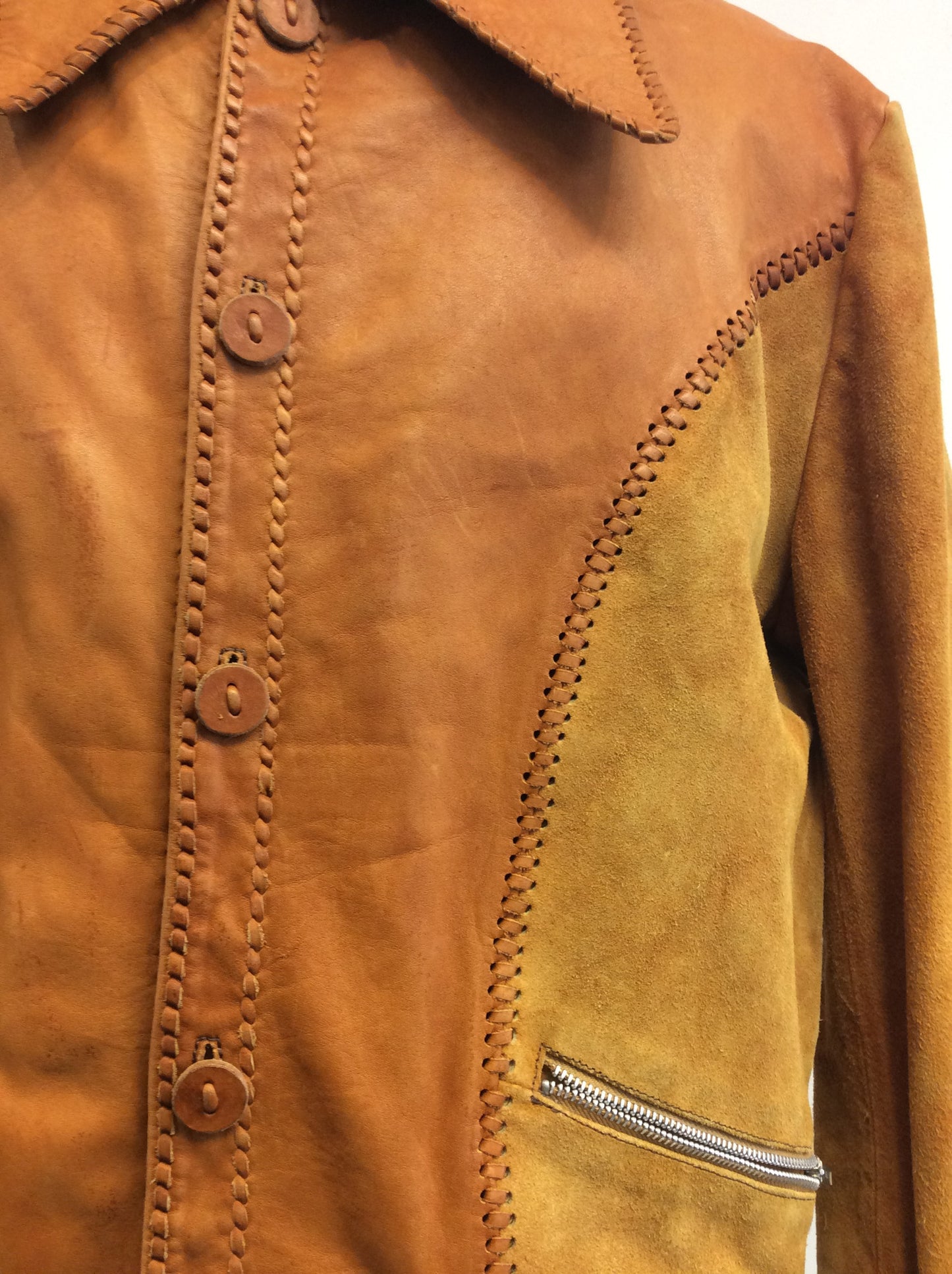 Tan Char Vintage Suede Jacket