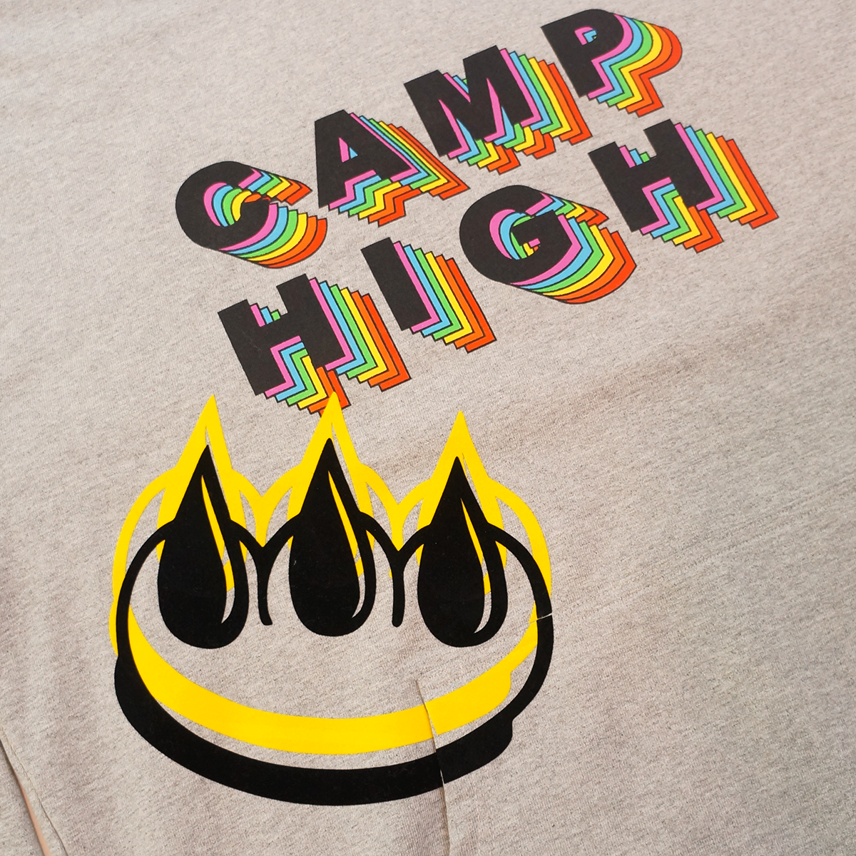 CLAW x CAMP HIGH FLOCKED HOODIE