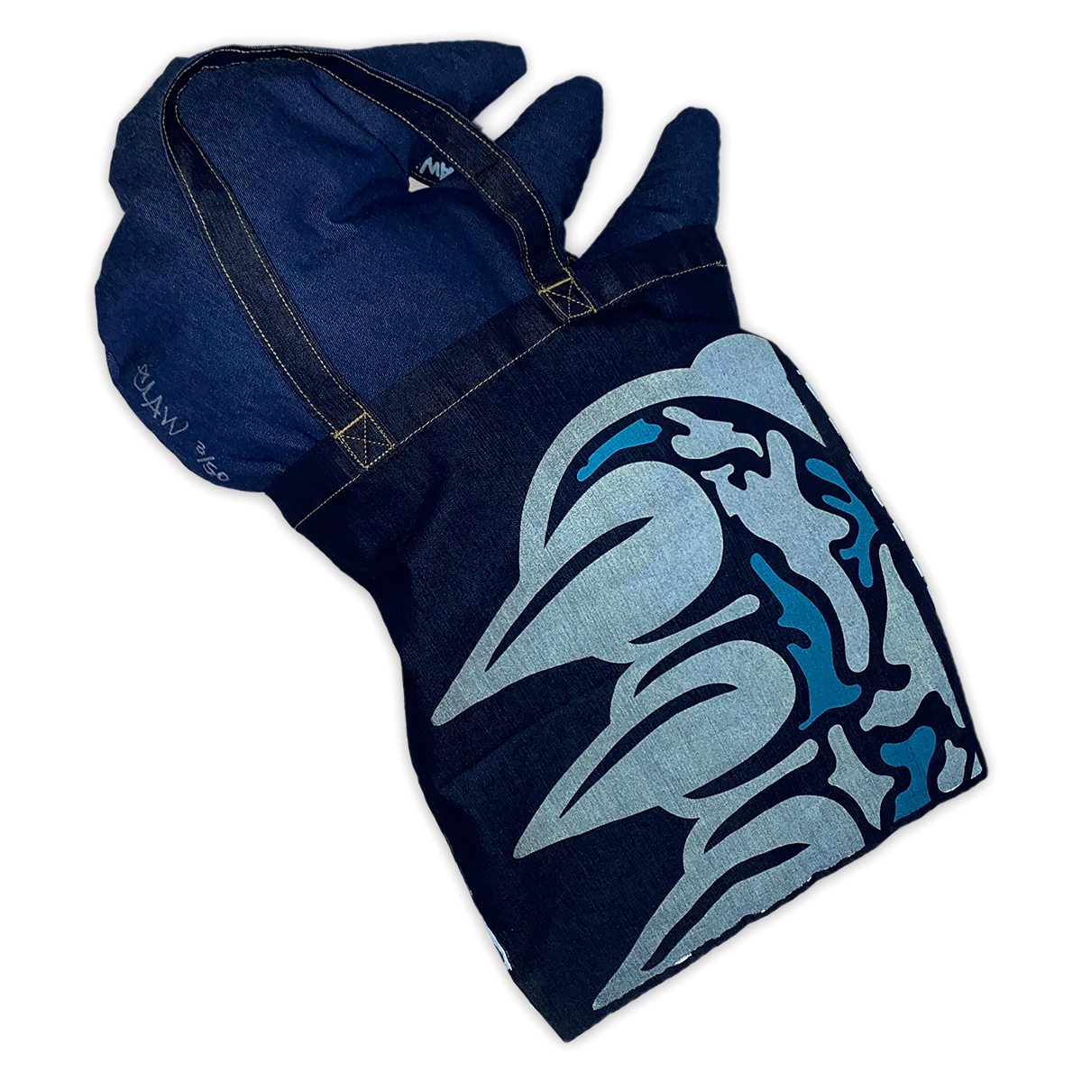 CLAWS DENIM SLEEPOVER KIT - DENIM PILLOW & TOTE + KEYCHAIN