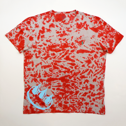 RED CLAW POLO TIE DYE TEE