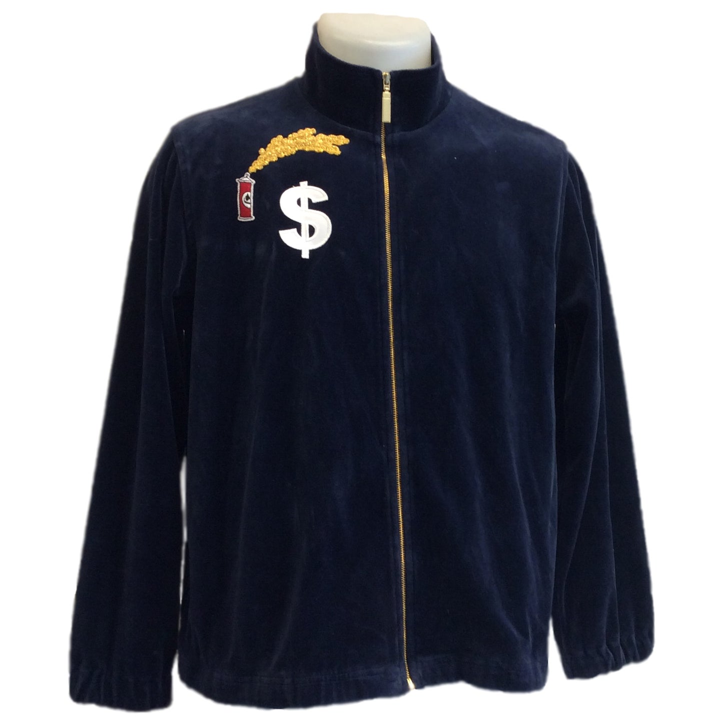 Velour Patch Jacket