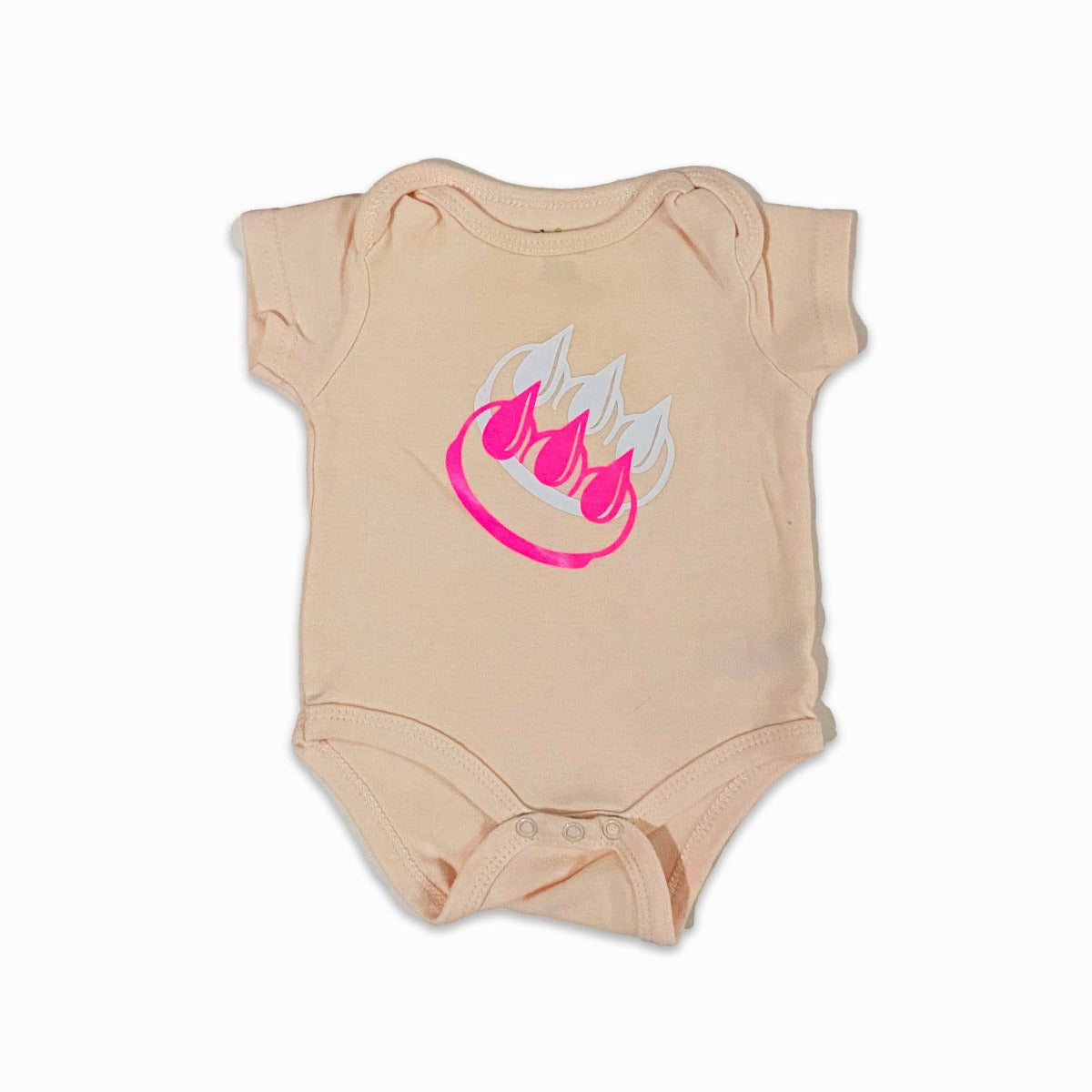 PEACH CLAW MONEY BABY ONESIE