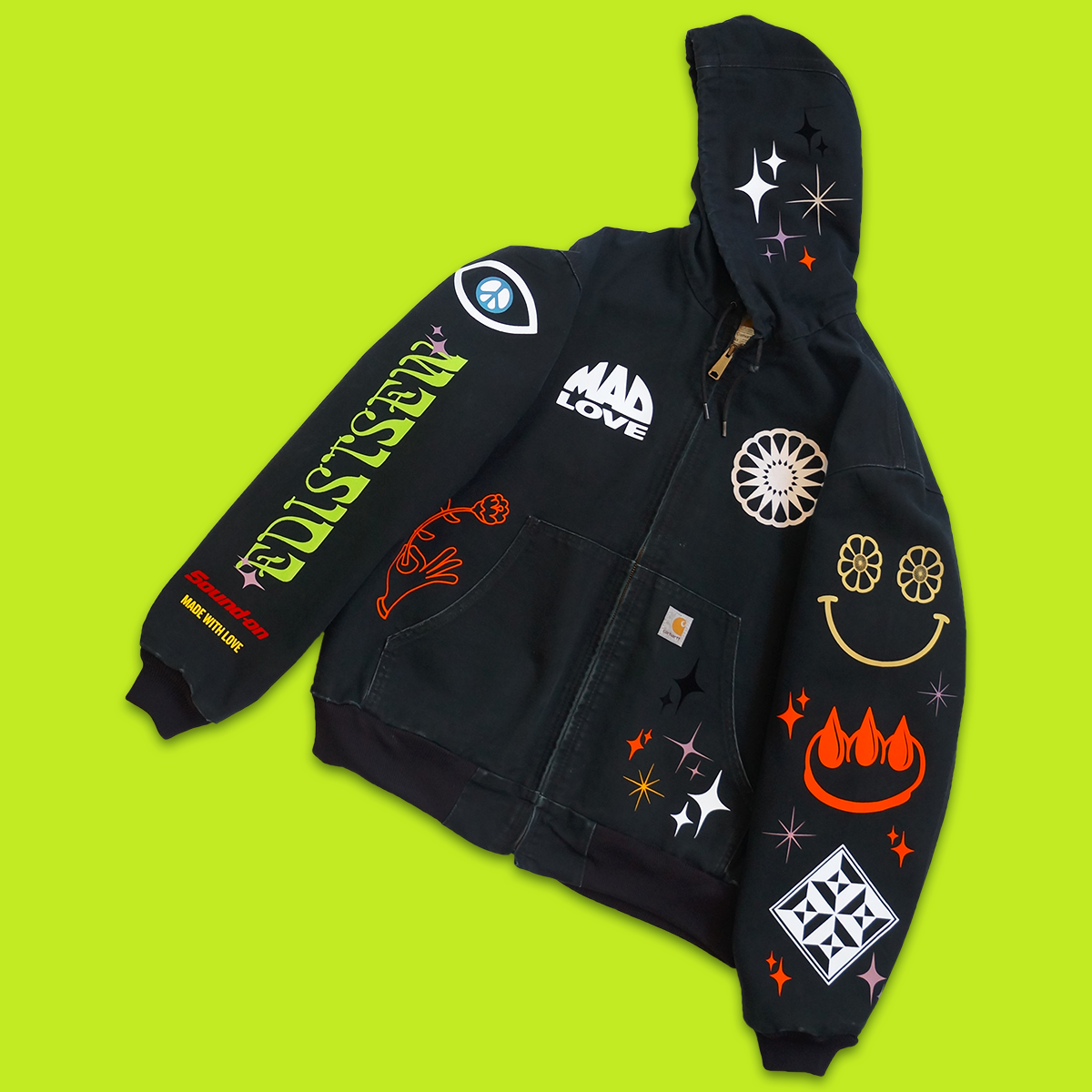 EDISTSEW X CLAW 1 OF 1 CARHARTT "MOOD BOARD" WORK JACKET