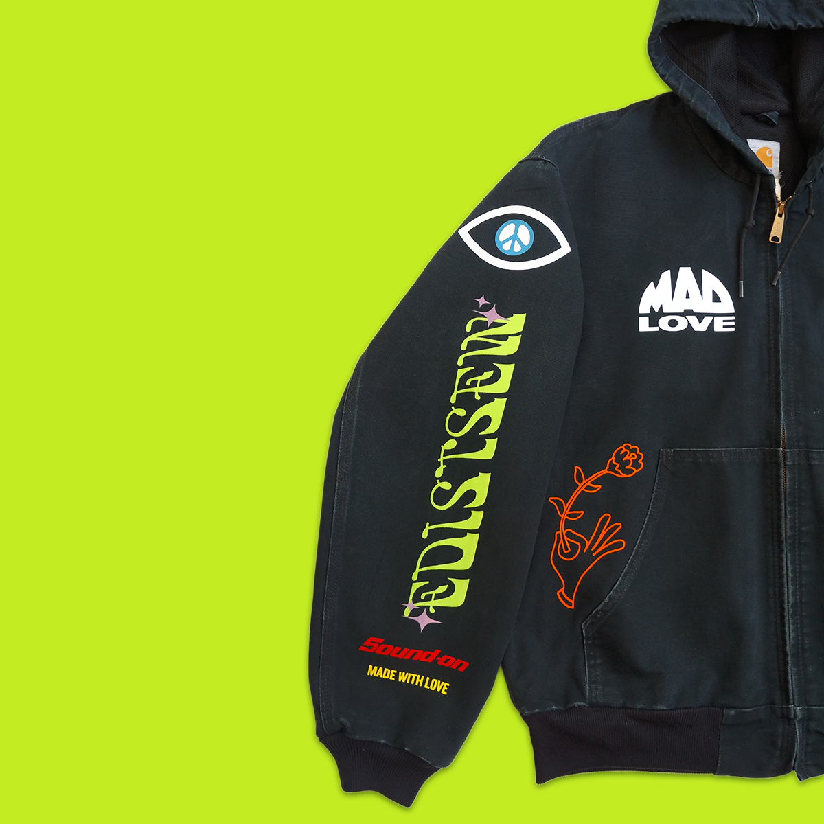 EDISTSEW X CLAW 1 OF 1 CARHARTT "MOOD BOARD" WORK JACKET