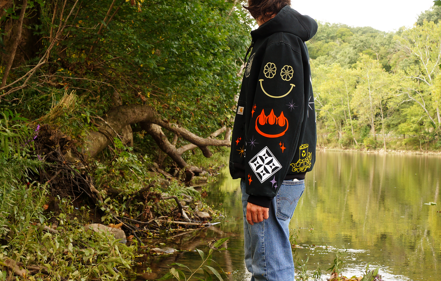 EDISTSEW X CLAW 1 OF 1 CARHARTT "MOOD BOARD" WORK JACKET