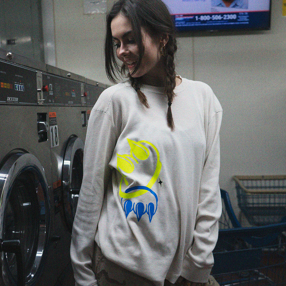 CREAM TIMBO WAFFLE SHIRT