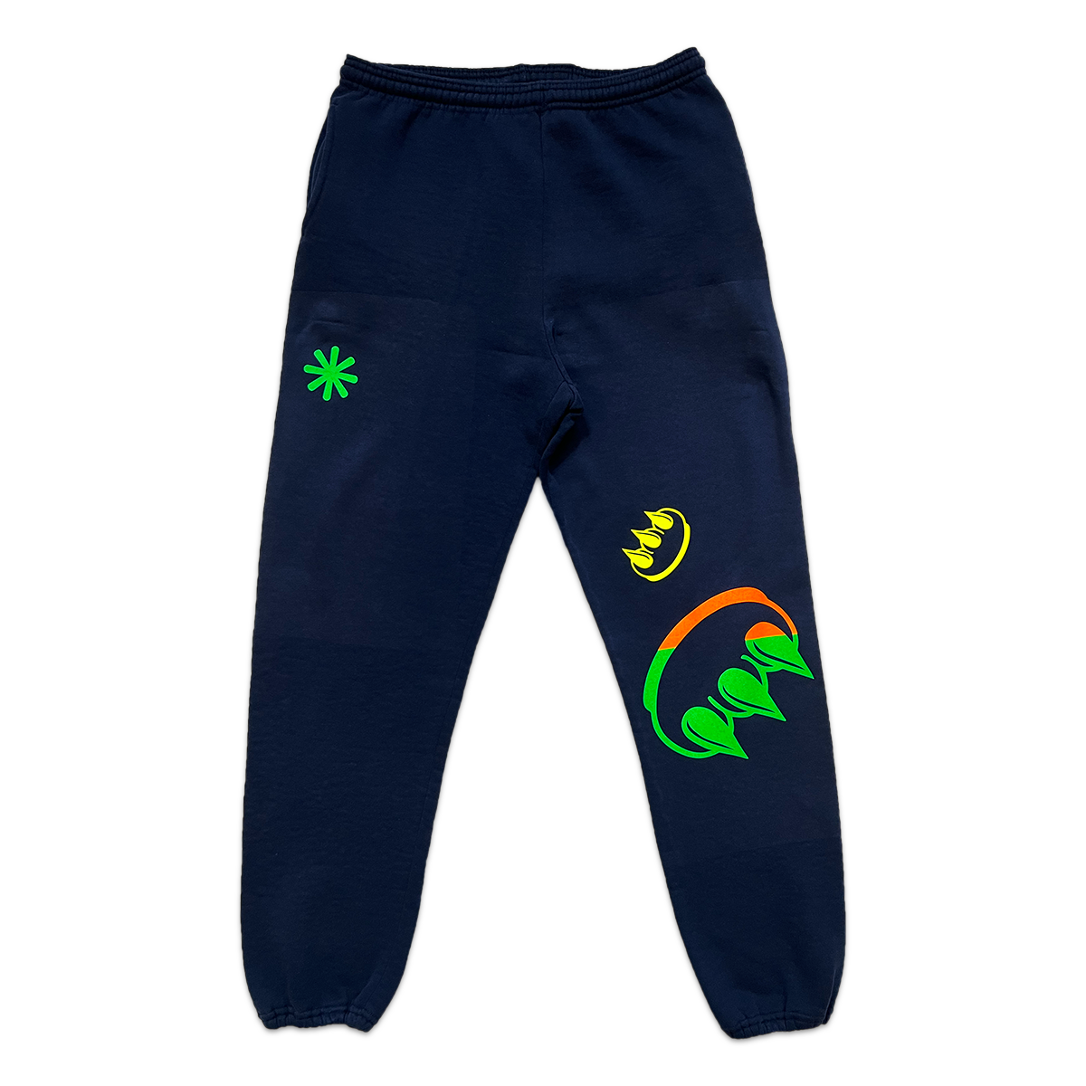 NAVY SPLIT CLAW SWEATPANTS