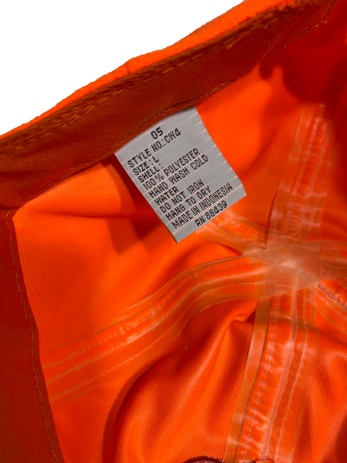 BLAZE ORANGE EMBROIDERED CLAW FITTED HUNTING HAT