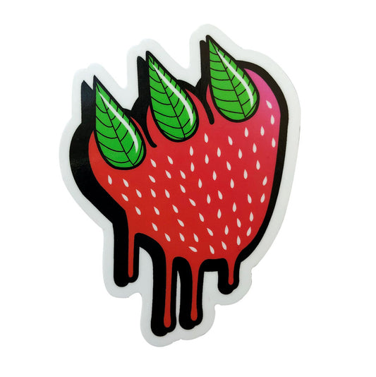 STRAWBERRY CLAW STICKER