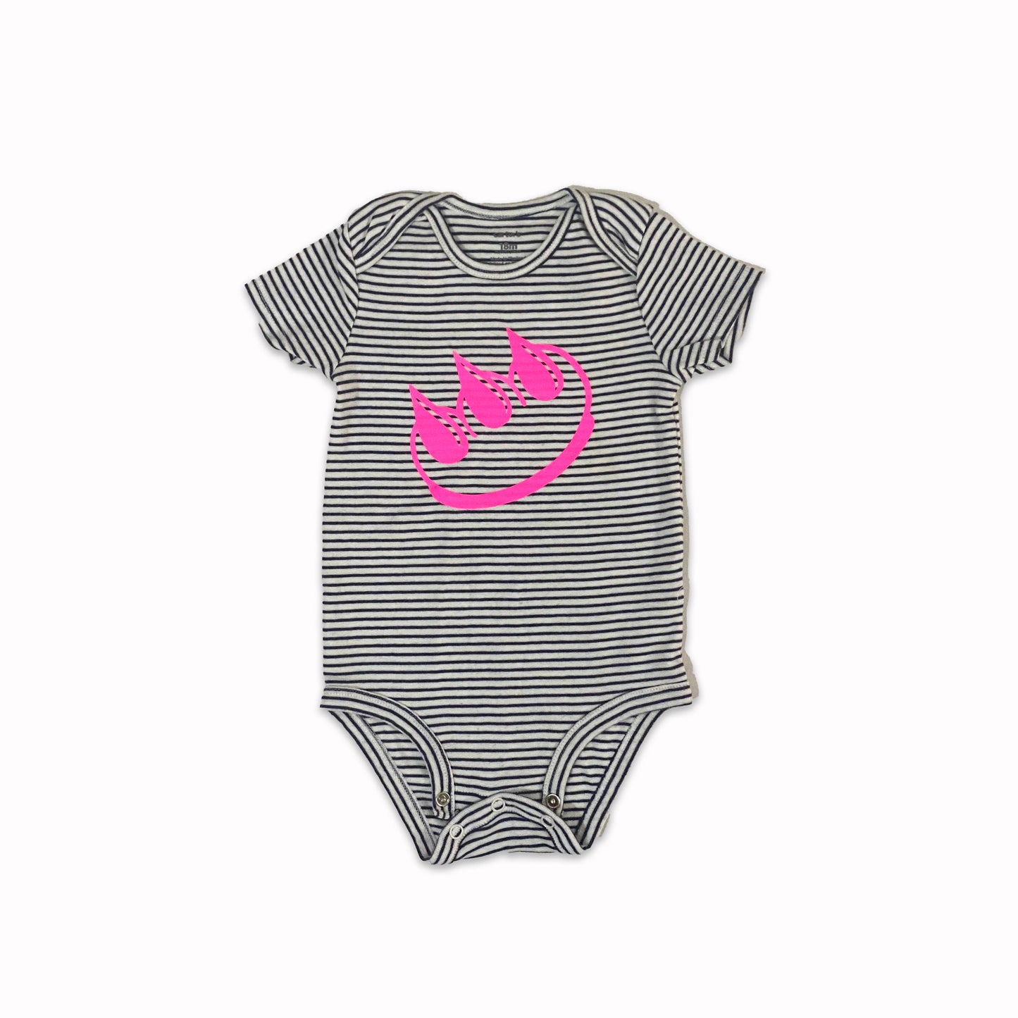 STRIPED CLAW MONEY BABY ONESIE