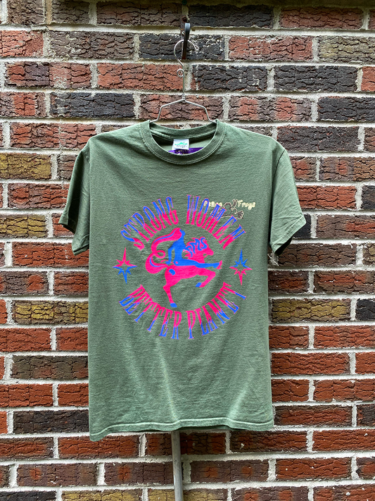 "STRONG WOMEN BETTER PLANET" TEE #38 SMALL