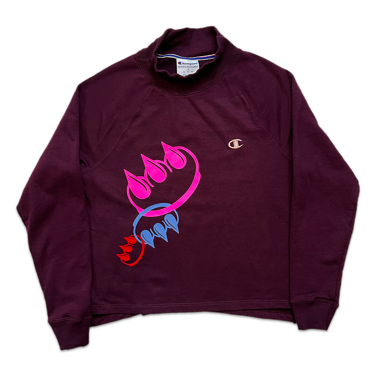 MAROON CHAMPION LINKED CLAW CREWNECK