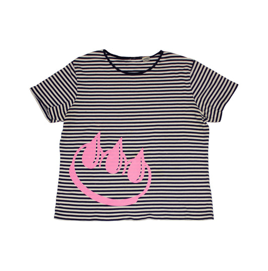 VINTAGE NAVY STRIPE CLAW TEE