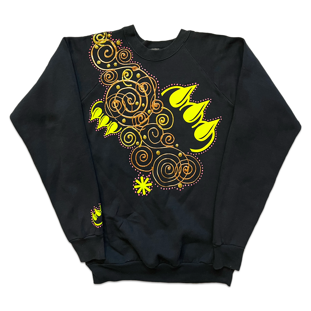 VINTAGE GOLD SWIRL CLAW CREWNECK