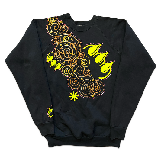 VINTAGE GOLD SWIRL CLAW CREWNECK