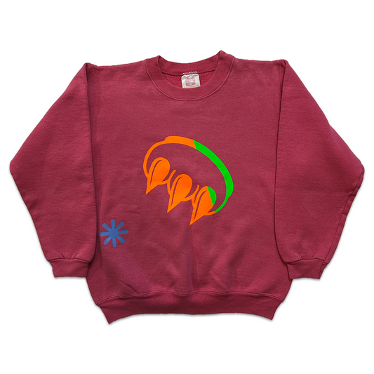 VINTAGE PINK SPLIT CLAW CREWNECK