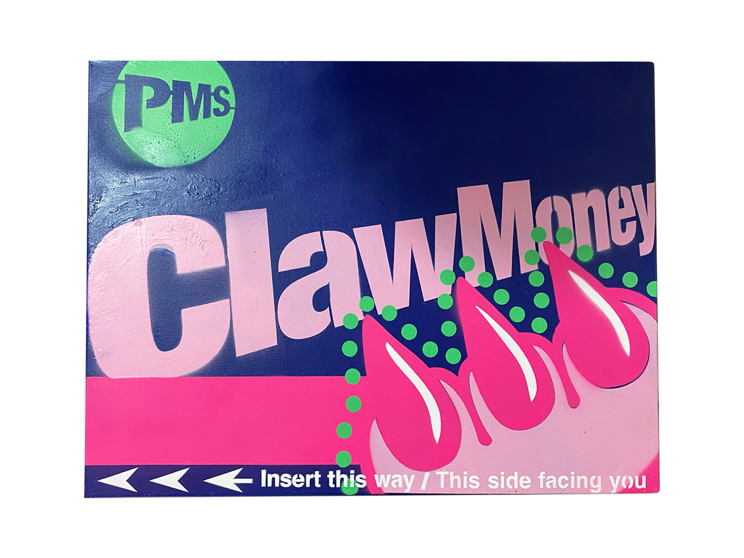 CLAW METRO CARD CANVAS (18" x 24")