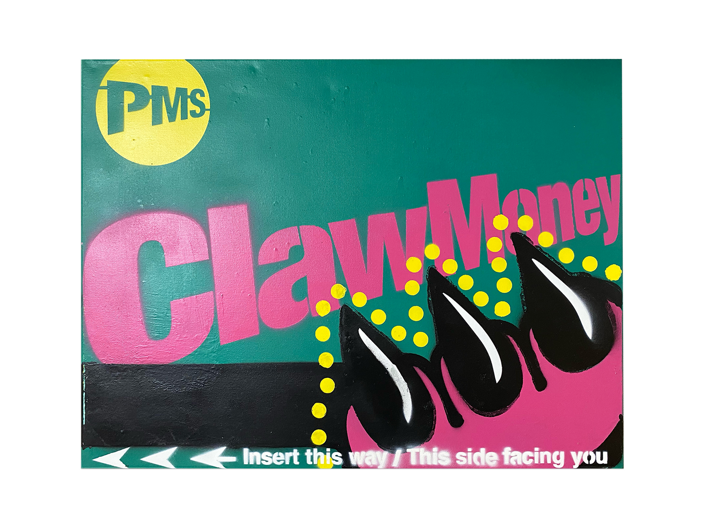 CLAW METRO CARD CANVAS (18" x 24")